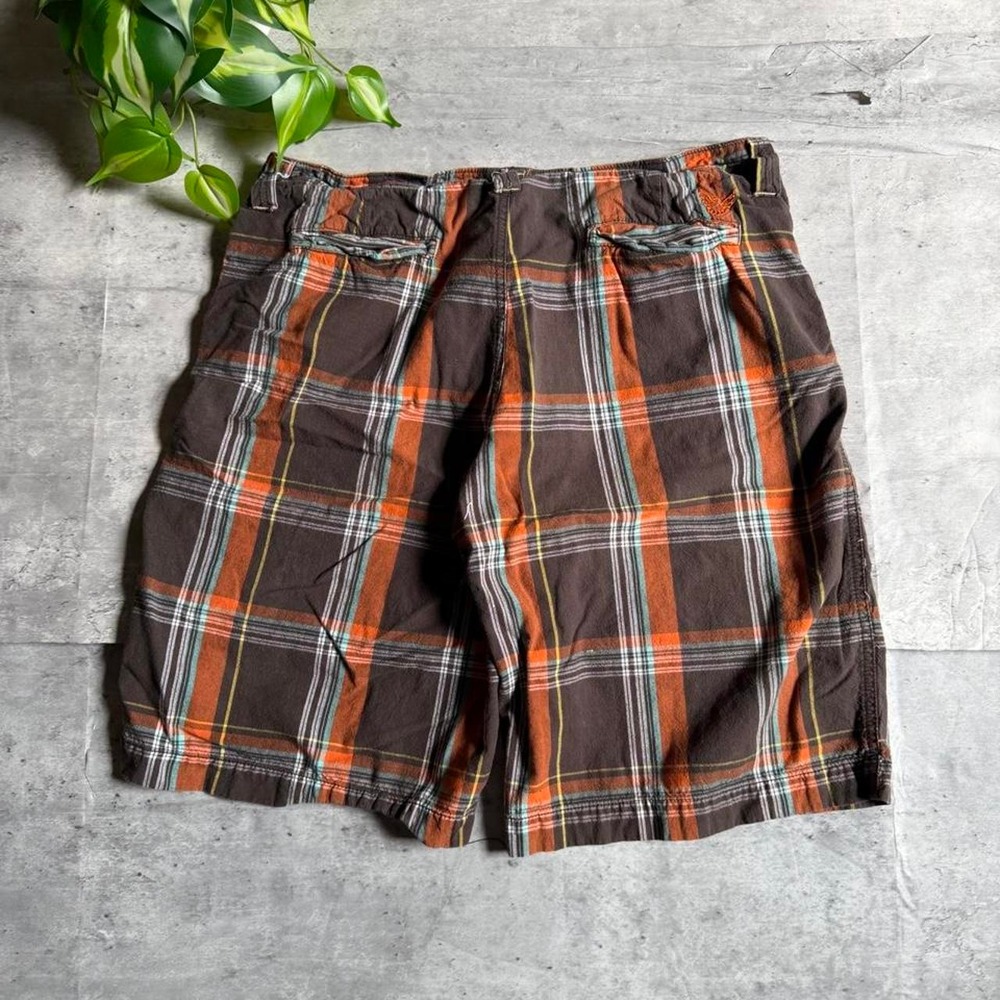 Y2K grunge baggy Plaid Shorts